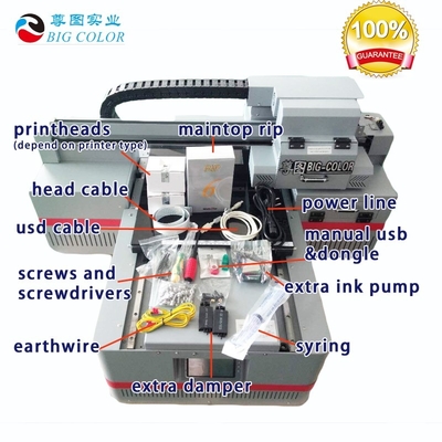 ZT 4060 UV Printer with Rotary Printer Doubal TX800 and Vaccum Flatbed Maintop Software