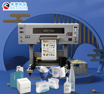 A3 Roll to Roll UV DTF Printer for Bottle Mugs Sticker Film Transfer Printing